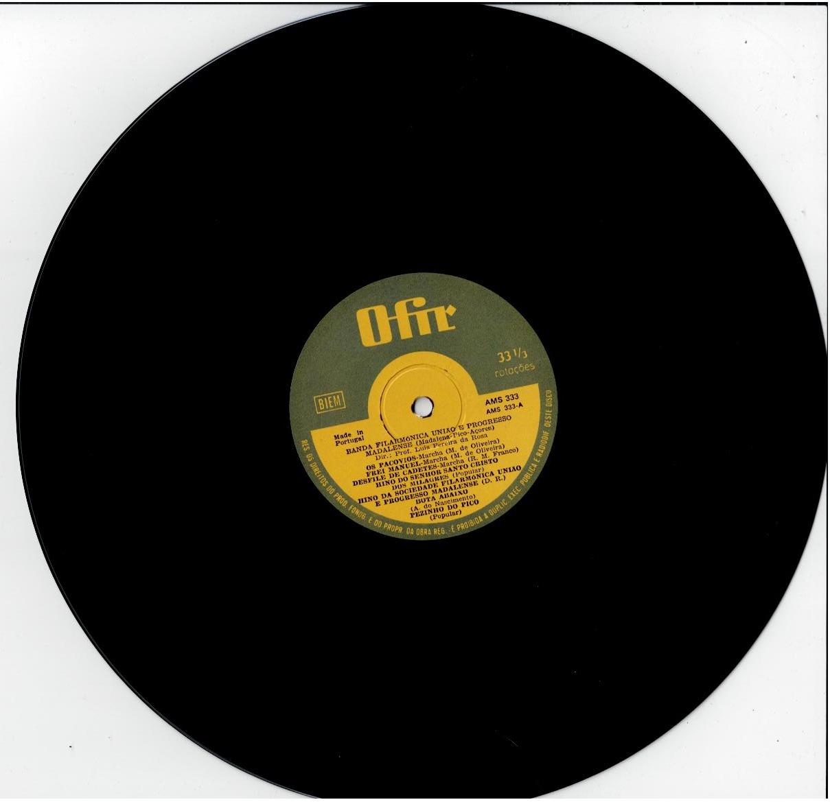 Banda Filarmónica União E Progresso Madalense – Madalena - Pico - Açores (Vinyl, LP, Stereo)