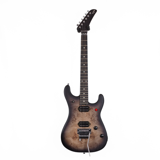 2022 EVH 5150 Deluxe Poplar Burl Electric Guitar in Black Burst