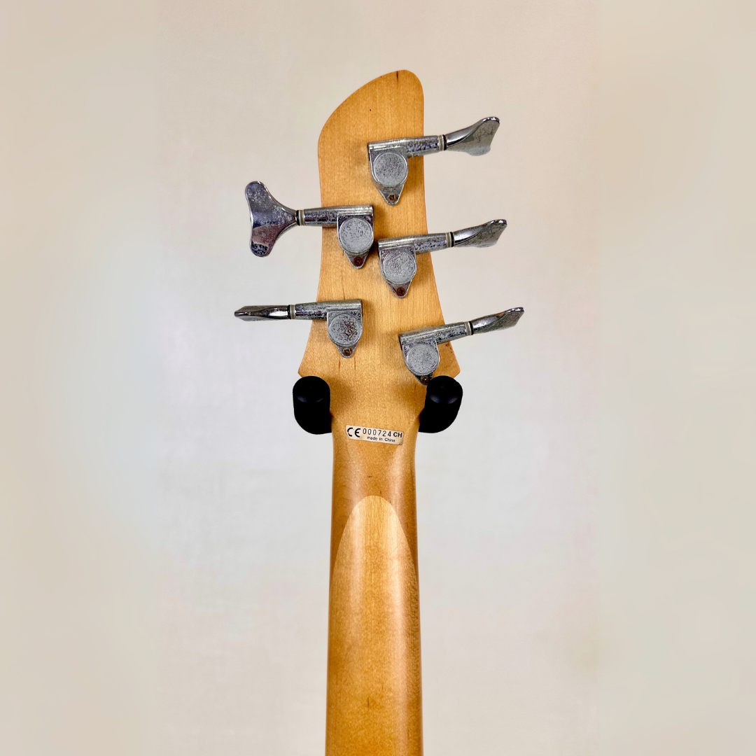 Aria 5-String Bass Guitar in Gloss Black