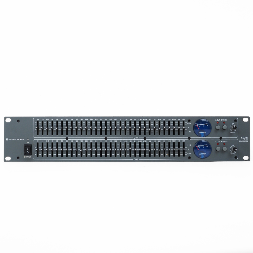SoundStandard C2231 Professional Dual-Channel 31-Band Graphic Equaliser Rack Mounted Unit