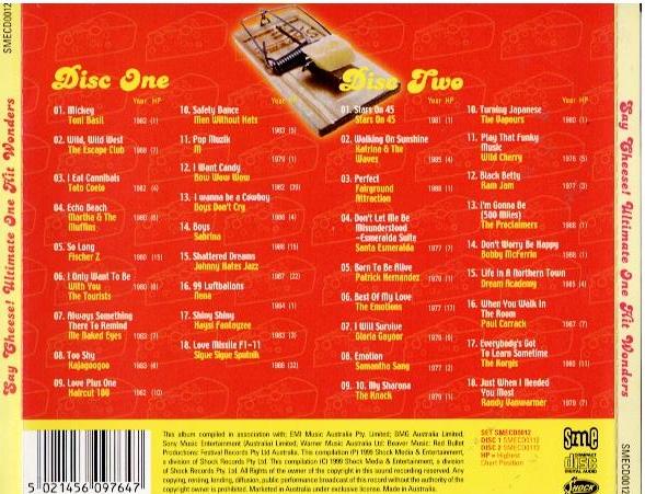 Various – Say Cheese! Ultimate One Hit Wonders (2 x CD, Compilation)