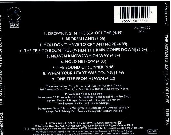 The Adventures – The Sea Of Love (CD, Album)