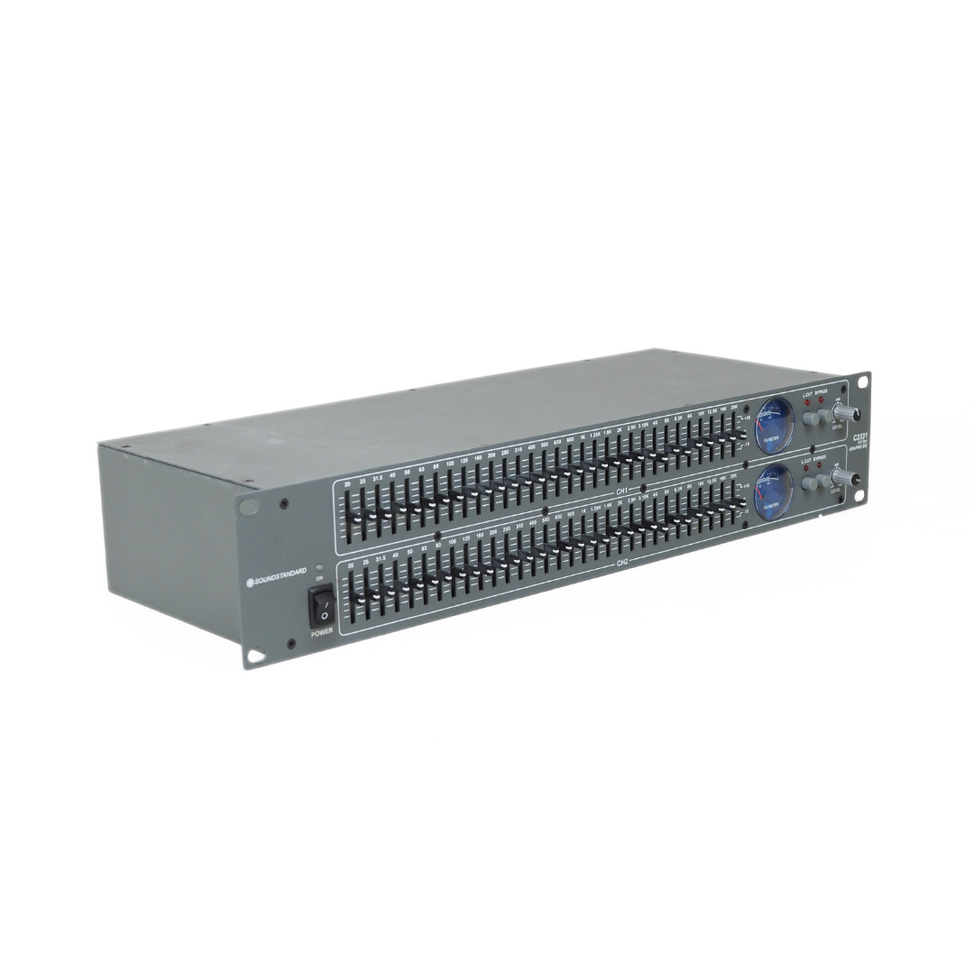 SoundStandard C2231 Professional Dual-Channel 31-Band Graphic Equaliser Rack Mounted Unit