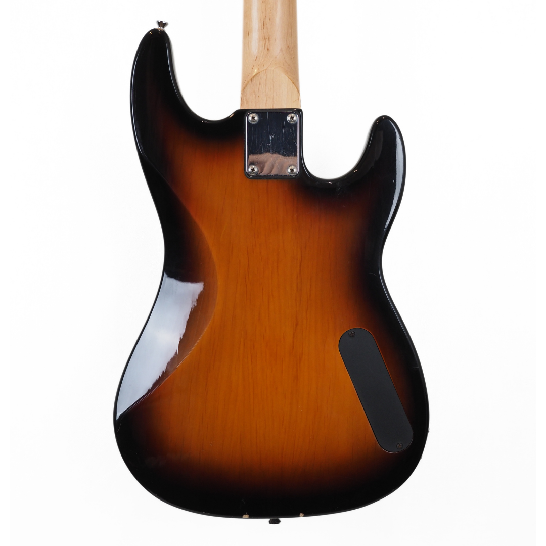 ARIA STB Series Left-Handed PJ-Style Electric Bass Guitar in Sunburst