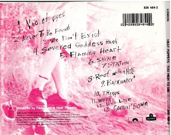 Meat Puppets – Too High To Die (CD, Album, Reissue)