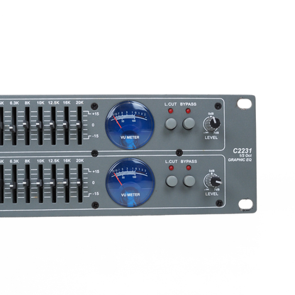 SoundStandard C2231 Professional Dual-Channel 31-Band Graphic Equaliser Rack Mounted Unit