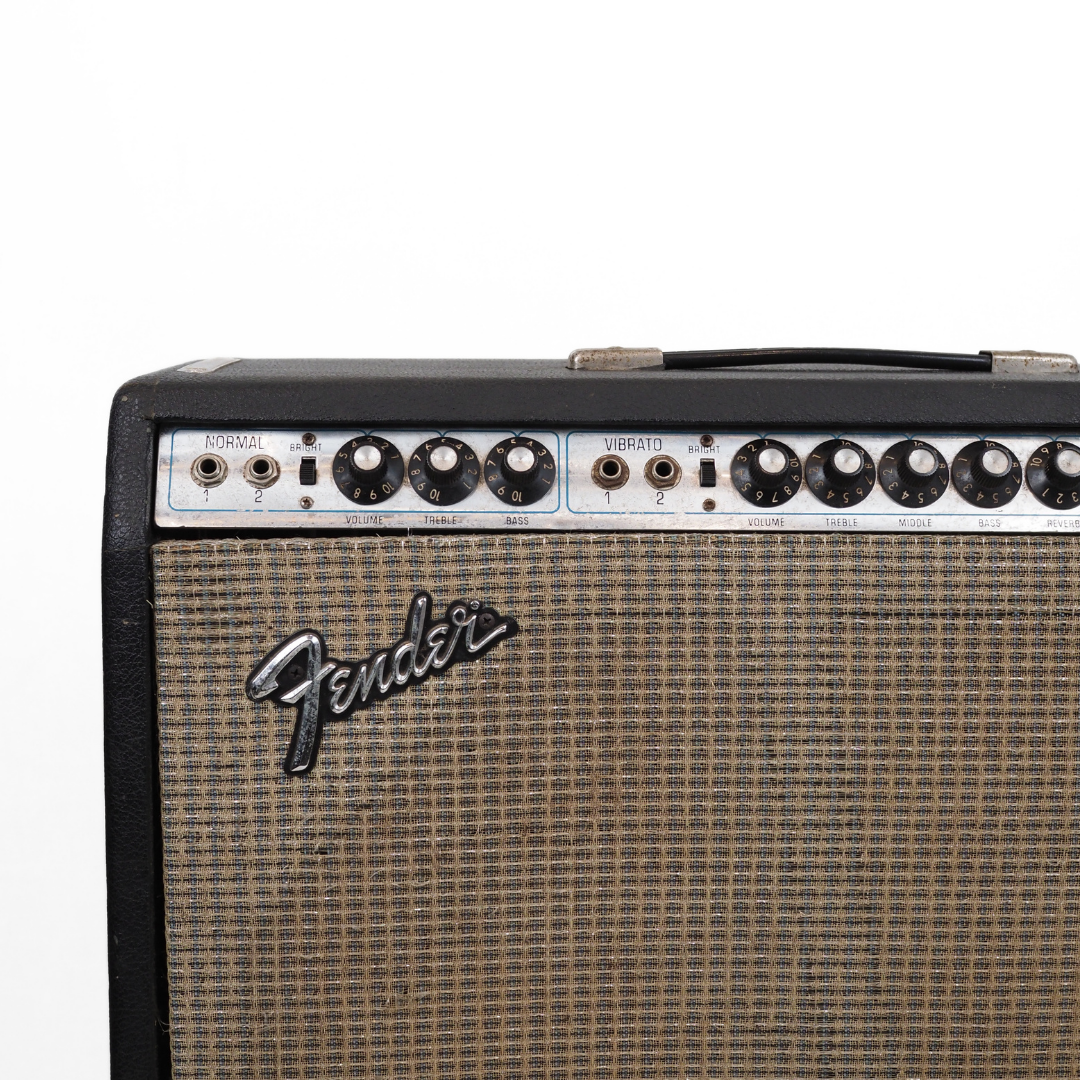 1970s Fender 4x12 Silverface Super Reverb Combo Guitar Amplifier