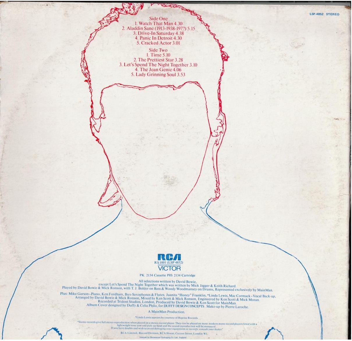 David Bowie – Aladdin Sane (Vinyl, LP, Album, Gatefold