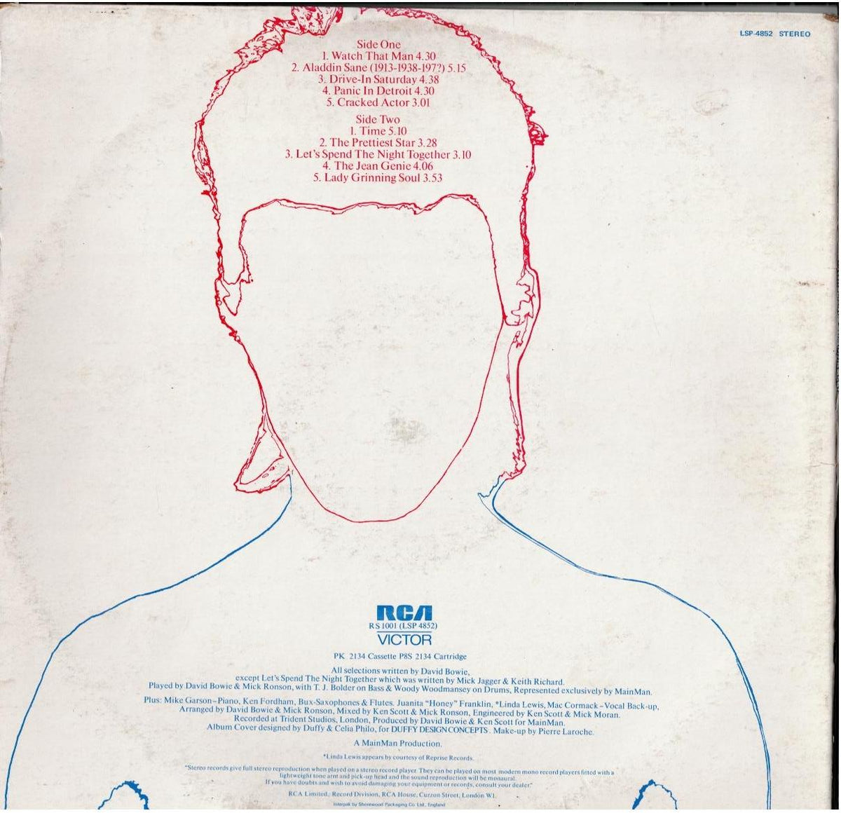 David Bowie – Aladdin Sane (Vinyl, LP, Album, Gatefold)