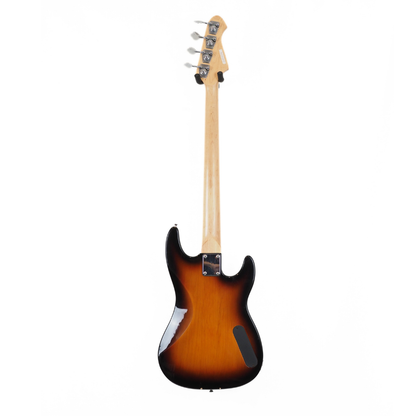 ARIA STB Series Left-Handed PJ-Style Electric Bass Guitar in Sunburst