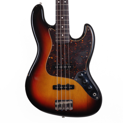 2004 Fender CIJ JB-62 '62 Reissue Jazz Bass Guitar in 3-Colour Sunburst