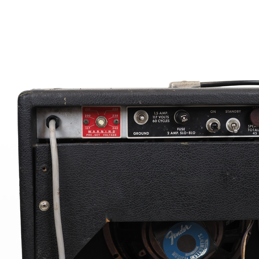 1970s Fender 4x12 Silverface Super Reverb Combo Guitar Amplifier