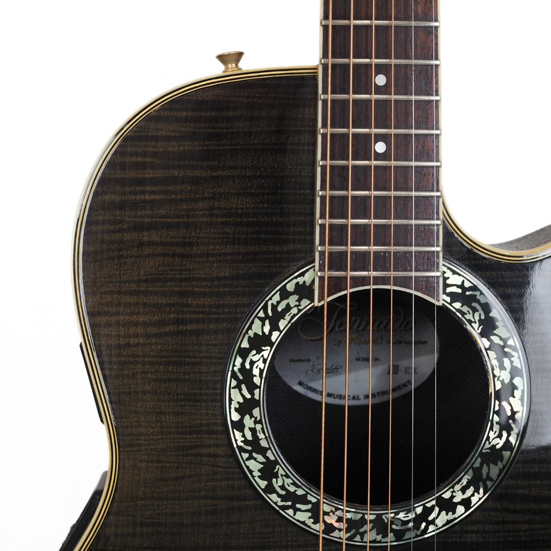 Vintage Morris Tornado ZII-EX Ovation-Style Acoustic Electric Guitar