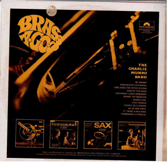 The Charlie Munro Band – Brass A Go Go (Vinyl, LP, Album, Stereo Compatible)