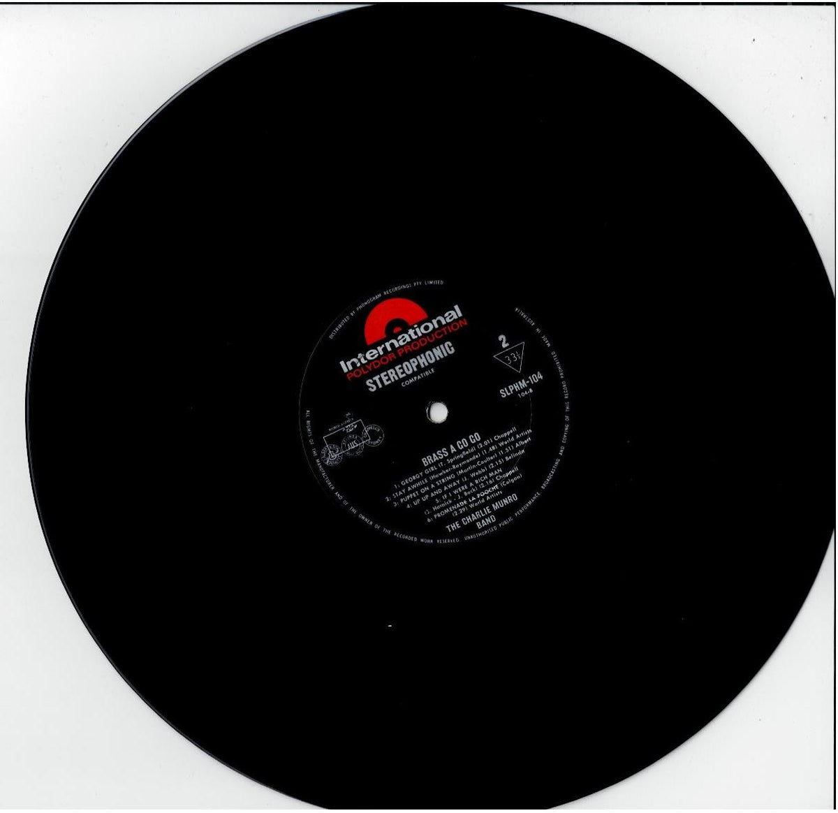 The Charlie Munro Band – Brass A Go Go (Vinyl, LP, Album, Stereo Compatible)