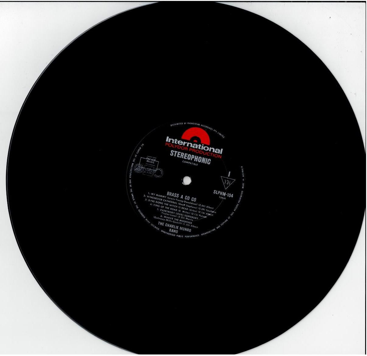 The Charlie Munro Band – Brass A Go Go (Vinyl, LP, Album, Stereo Compatible)