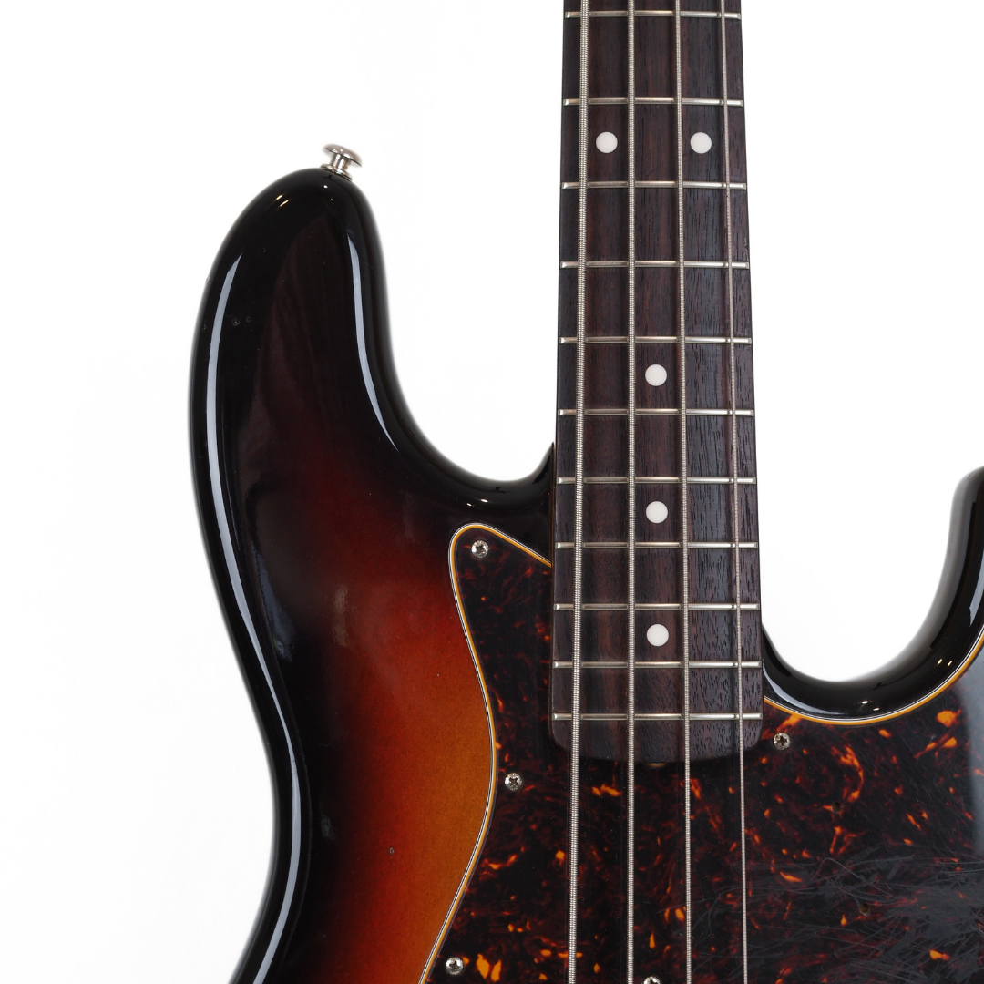2004 Fender CIJ JB-62 '62 Reissue Jazz Bass Guitar in 3-Colour Sunburst