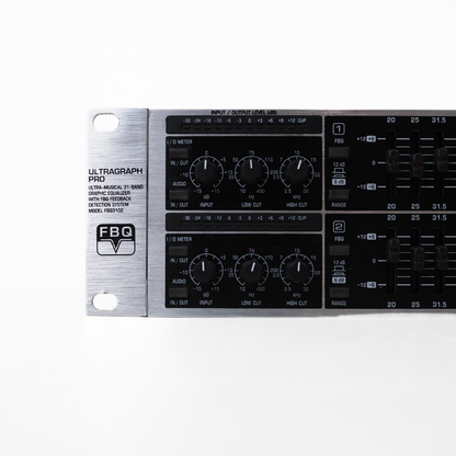 Behringer Ultragraph Pro FBQ3102 31-Band Stereo Graphic Equaliser Rack Mounted Unit