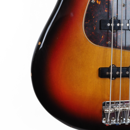 2004 Fender CIJ JB-62 '62 Reissue Jazz Bass Guitar in 3-Colour Sunburst