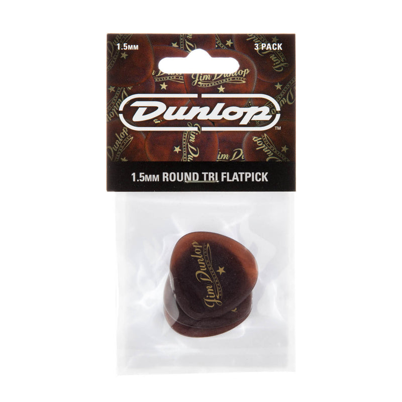 Dunlop JPP101 Americana Round Triangle Flat Pick (3 Pack)