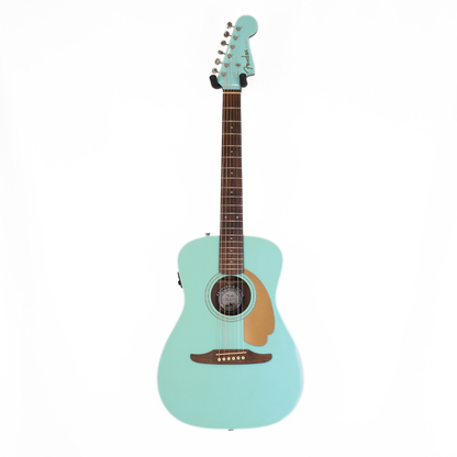 2018 Fender Malibu Parlour-Sized Acoustic Electric Guitar in Aqua Splash