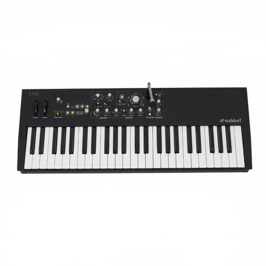 Waldorf STVC String Machine & Vocoder 49-Key Synthesizer with Gooseneck Microphone