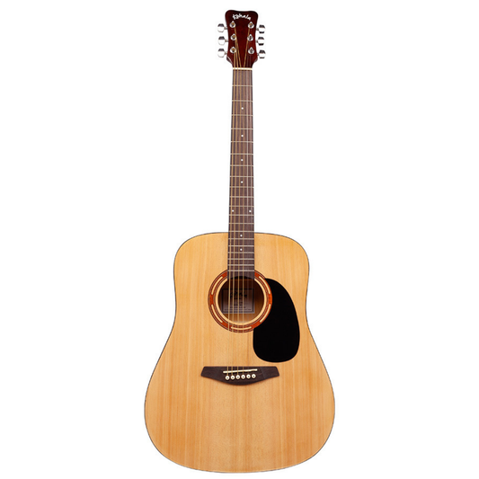 Kohala KG100S Dreadnought Acoustic Guitar in Natural Finish with Gig Bag