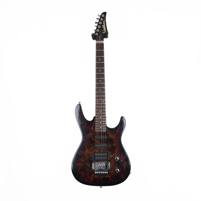 Washburn KC-40V KC Series Electric Guitar in Transparent Brown Burst
