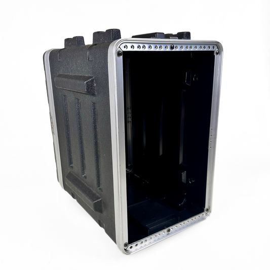 Unbranded U8 8RU Rack Mount Flight Case with Removable Lids