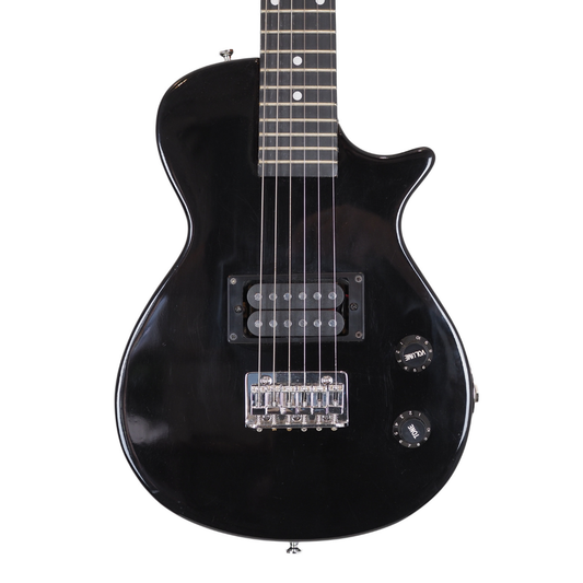 J. Reynolds 1/4 Size Les Paul-Style Electric Guitar with Humbucker in Black