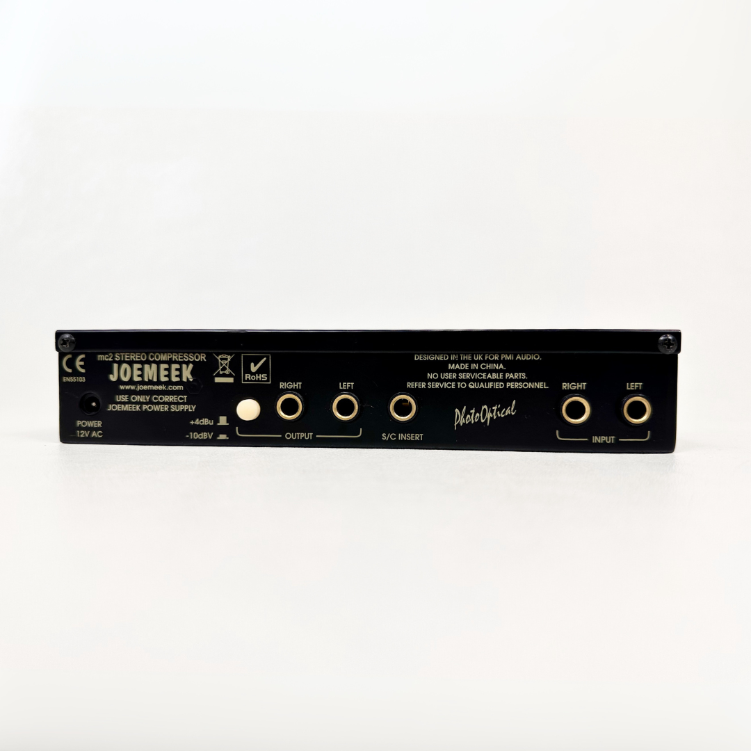 Joe Meek MC2 Stereo Optical Compressor Half Rack Mounted Unit