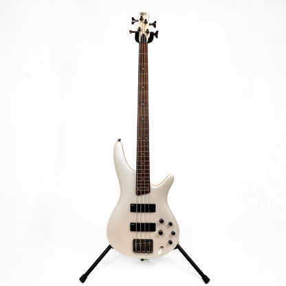 2012 SDGR by IBANEZ Soundgear SR300 Bass Guitar in Pearl White Finish