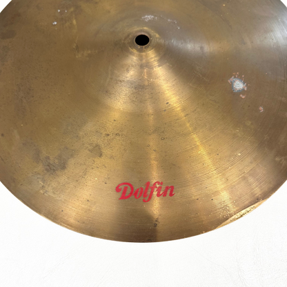 Dolfin Brass Ride/Crash/Splash Cymbal 13.75" (Vintage)
