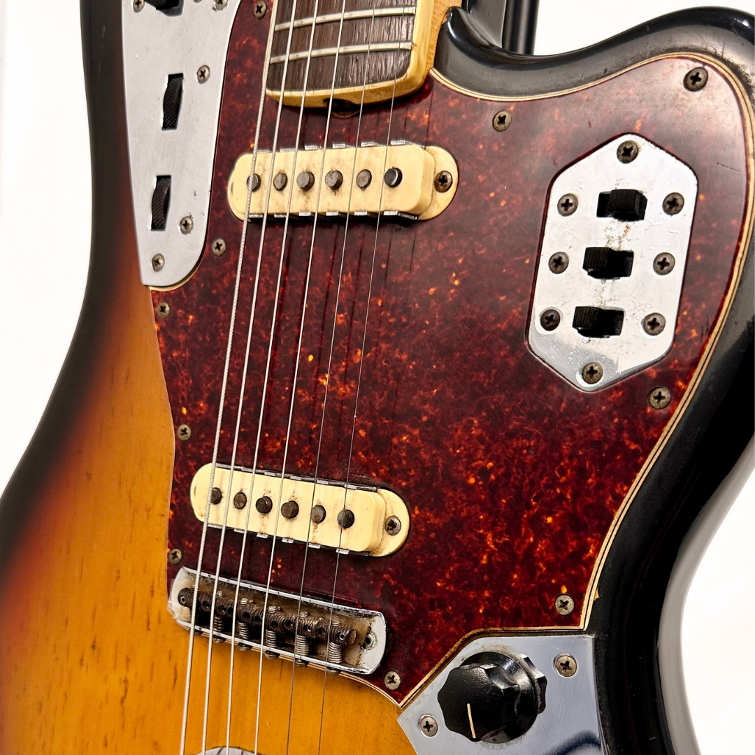 1969 Fender Jaguar Electric Guitar in Sunburst