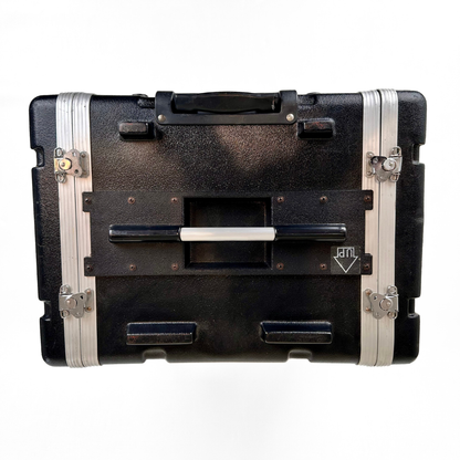 Unbranded U10 10RU Rack Mount Flight Case with Removable Lids and Wheels