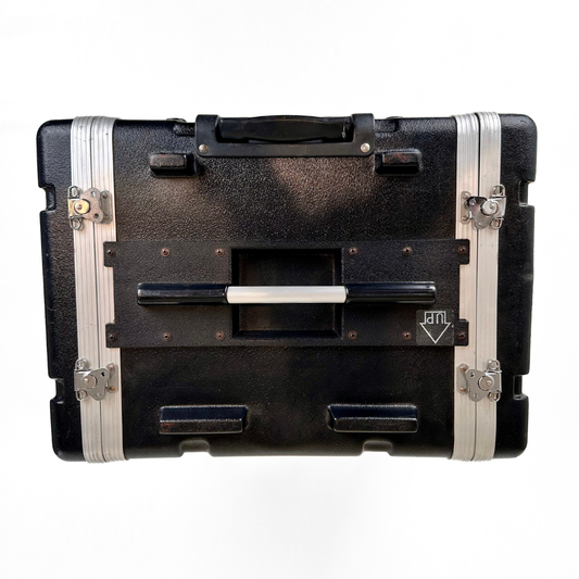 Unbranded U10 10RU Rack Mount Flight Case with Removable Lids and Wheels