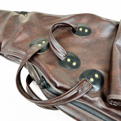 Gig Bag-Branded Japan Premium Leatherette Electric Guitar Gig Bag in Brown
