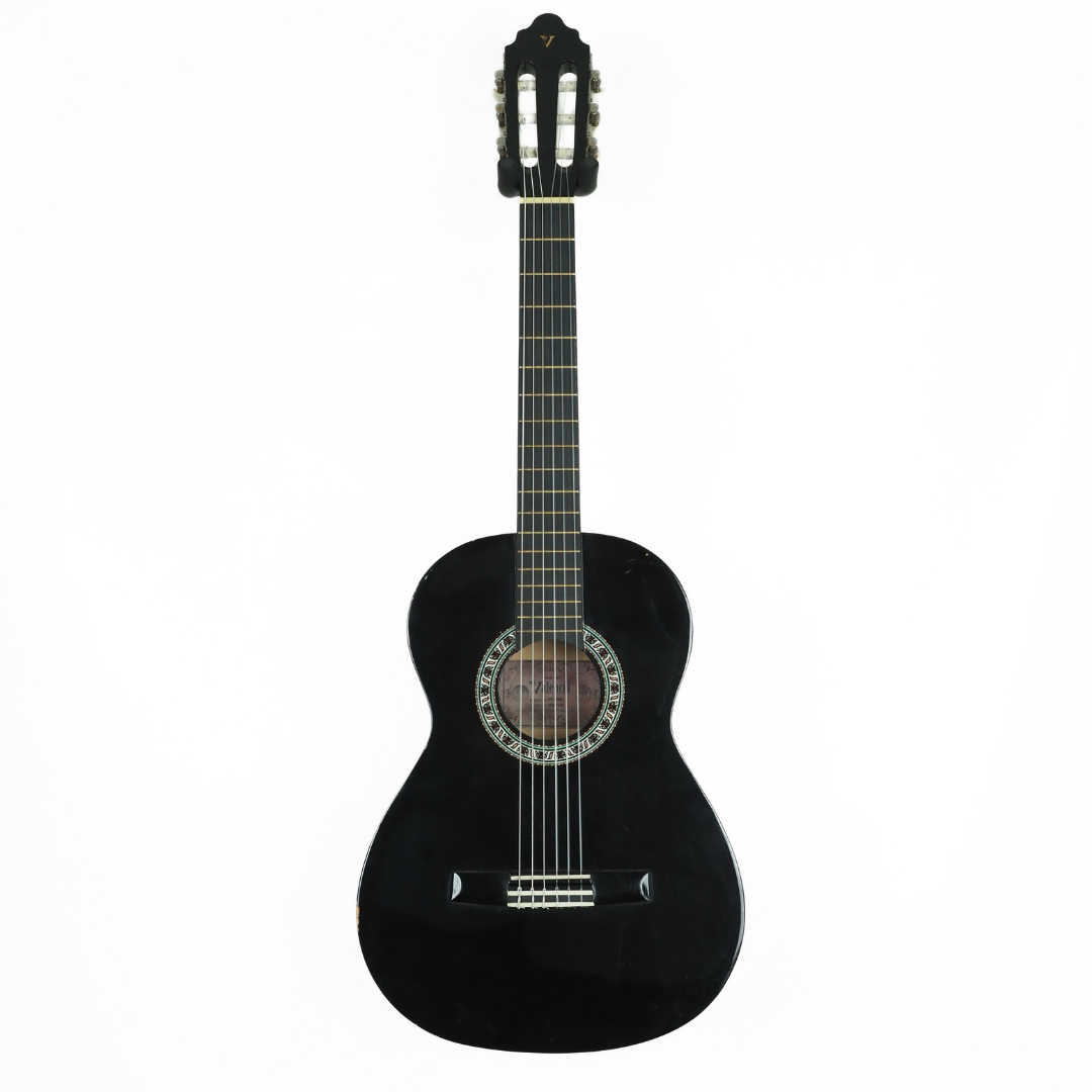 2016 Valencia TC13BK 3/4-Sized Classical Guitar in Black Gloss