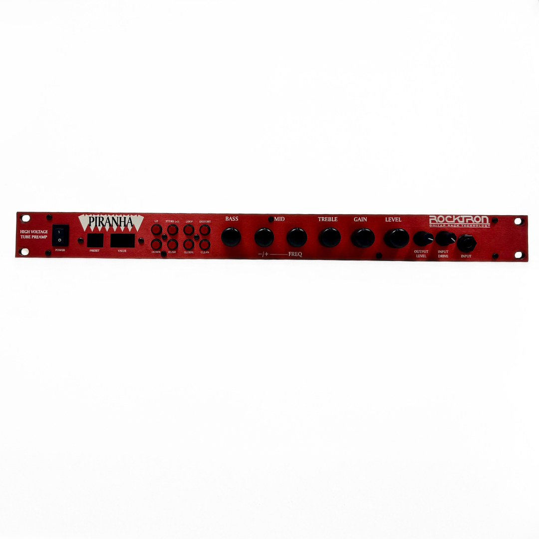 Rocktron Piranha High-Voltage Tube MIDI Programmable Guitar Preamp Rack Mounted Unit