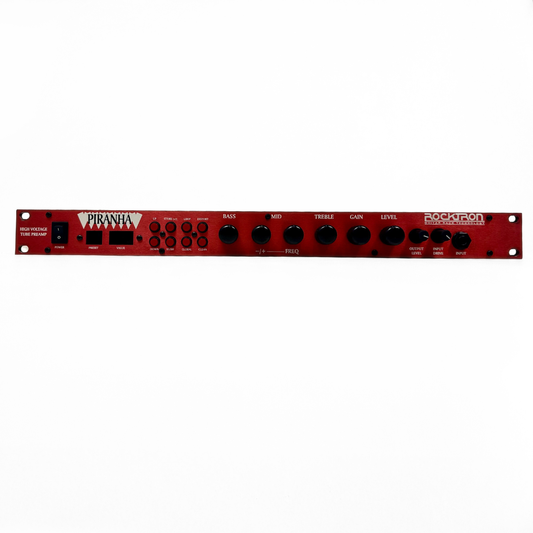 Rocktron Piranha High-Voltage Tube MIDI Programmable Guitar Preamp Rack Mounted Unit