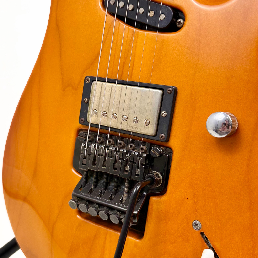 90s Hamer Slammer Series Californian Electric Guitar in Transparent Amber