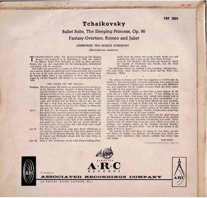 Tchaikovsky / Leningrad Pro Musica Symphony, Albert Reeves – Ballet Suite, The Sleeping Princess, Op. 66 / Fantasy-Overture, Romeo And Juliet (Vinyl, LP) - Damaged Cover