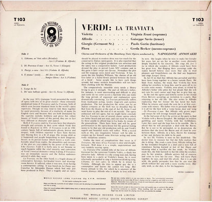 Verdi – La Traviata (Vinyl, LP, Album, Club Edition, Mono)