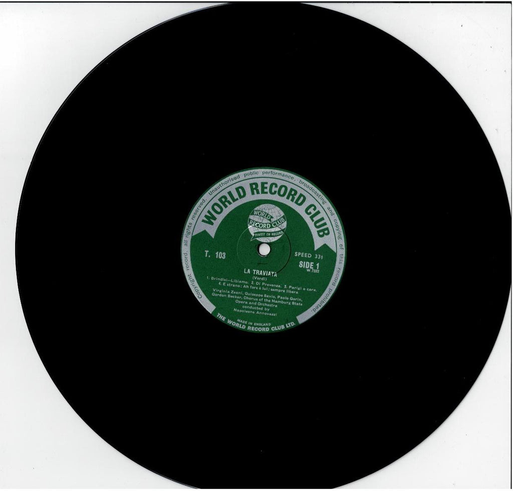 Verdi – La Traviata (Vinyl, LP, Album, Club Edition, Mono)