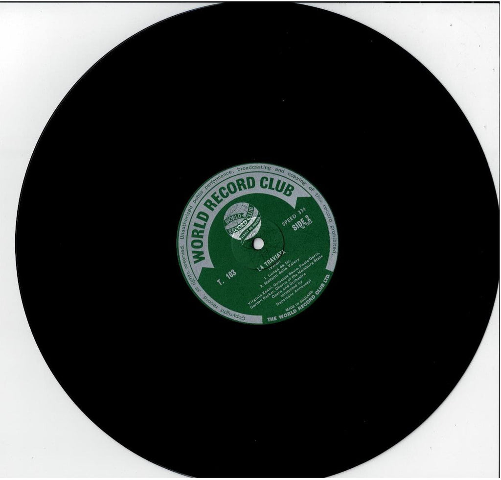 Verdi – La Traviata (Vinyl, LP, Album, Club Edition, Mono)
