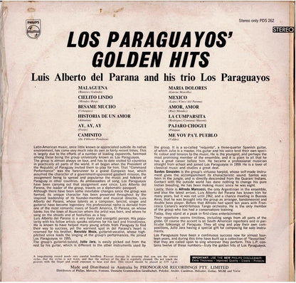 Luis Alberto Del Parana Y Los Paraguayos – Los Paraguayos' Golden Hits (Vinyl, LP, Compilation, Stereo)