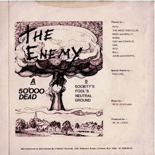 The Enemy - 50,000 Dead (Vinyl, 7", 45 RPM, Repress)