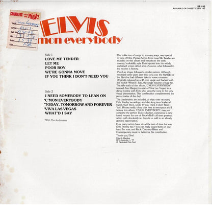 Elvis Presley – C'mon Everybody (Vinyl, LP, Compilation)