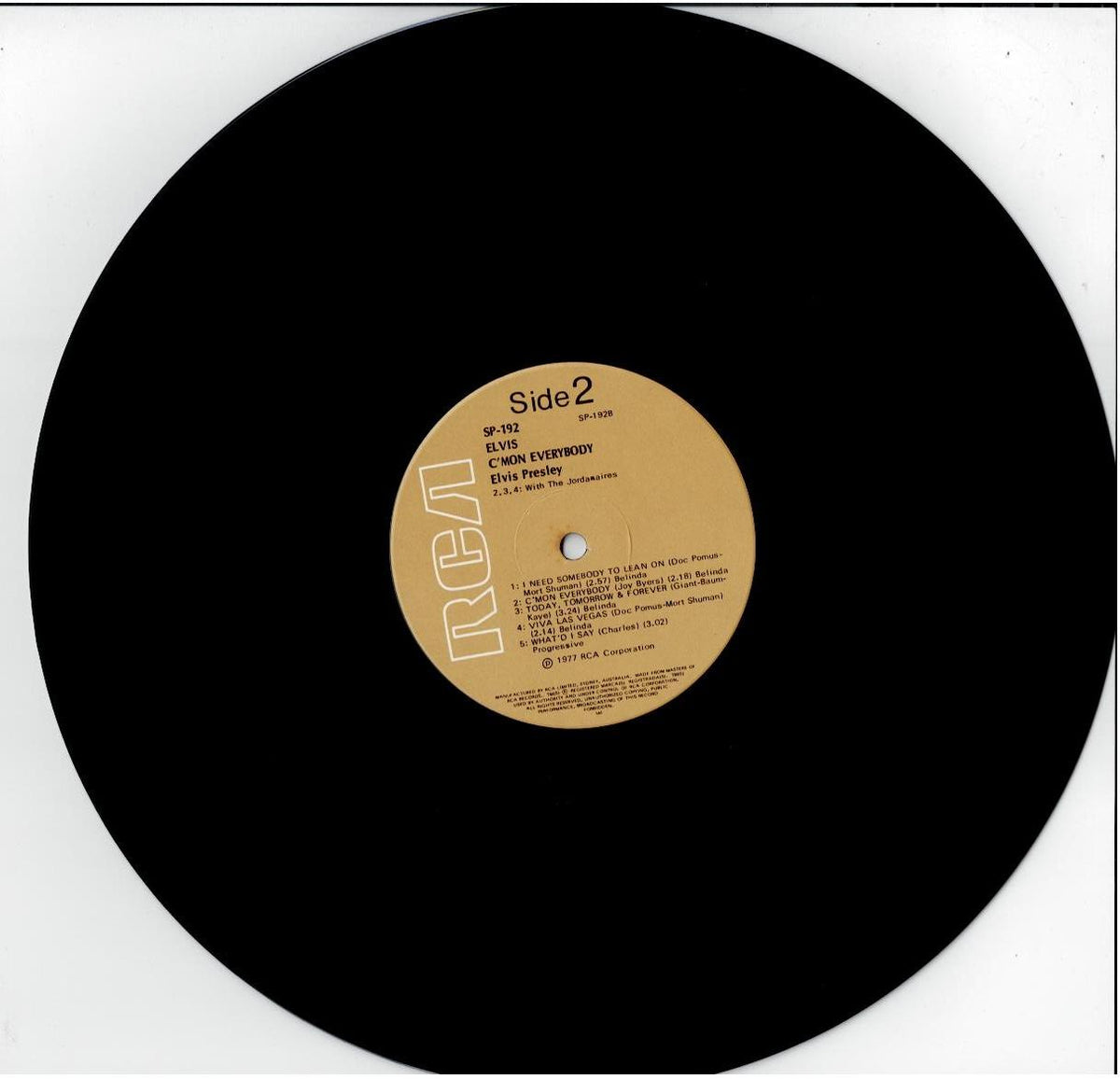 Elvis Presley – C'mon Everybody (Vinyl, LP, Compilation)