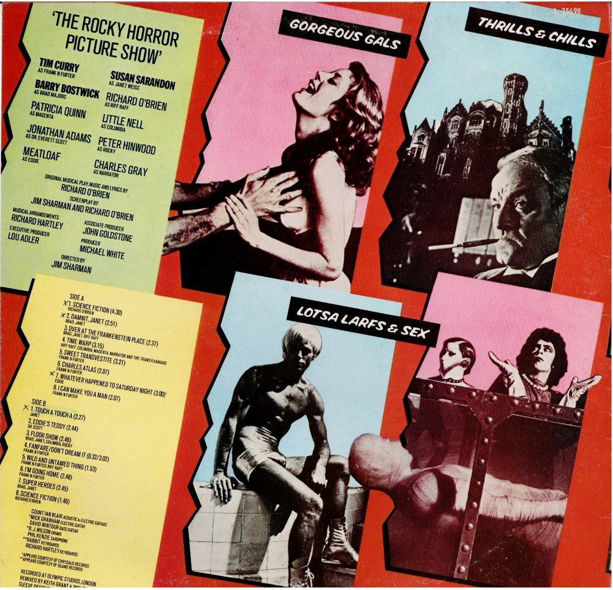 "The Rocky Horror Picture Show" Original Cast – The Rocky Horror Picture Show - Original Sound Track (Vinyl, LP, Album, 1st Release)